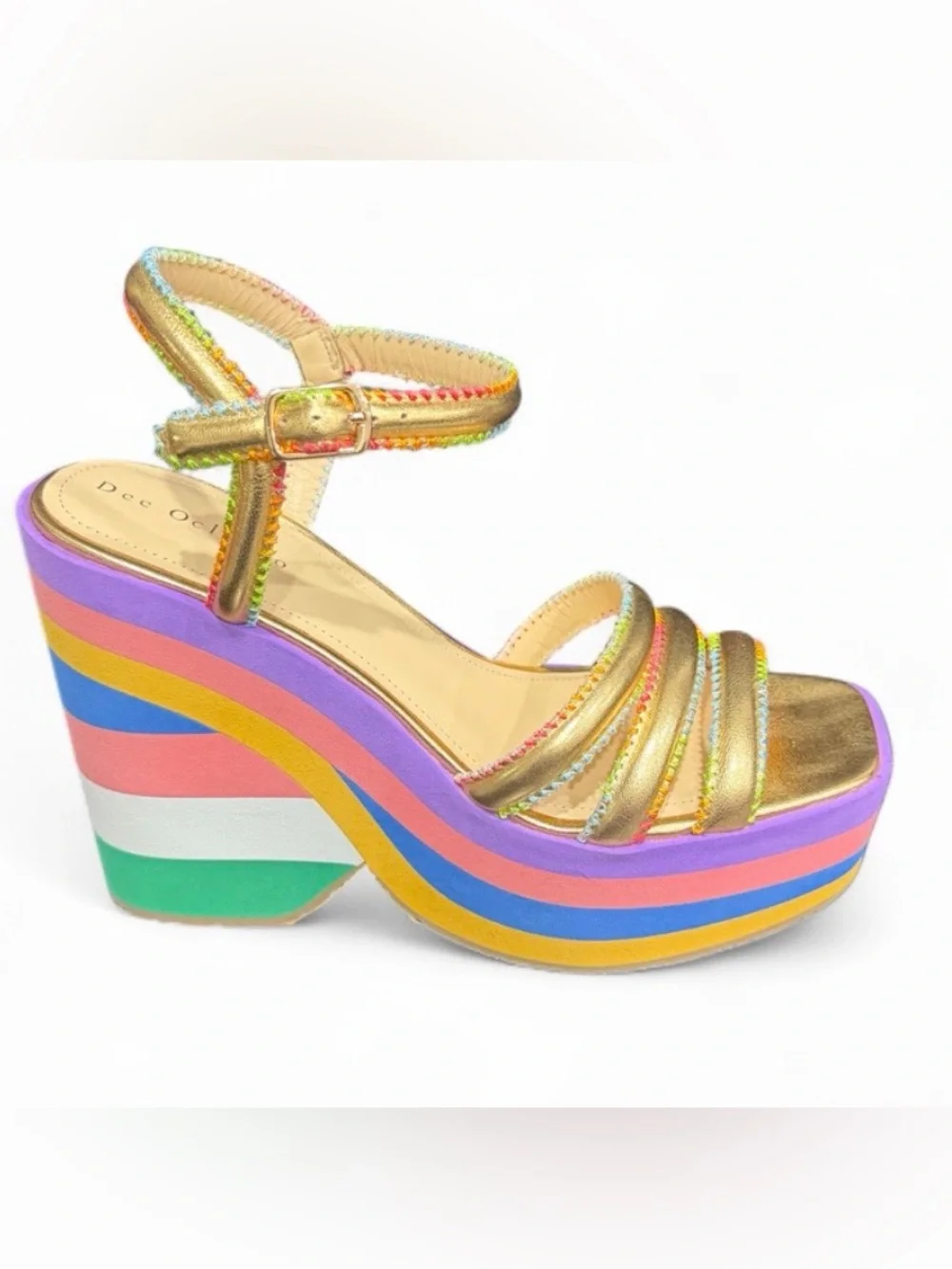✨ Dee Ocleppo “France” Platform Sandals – DE1213 | Size 7.5 | New in Box ✨